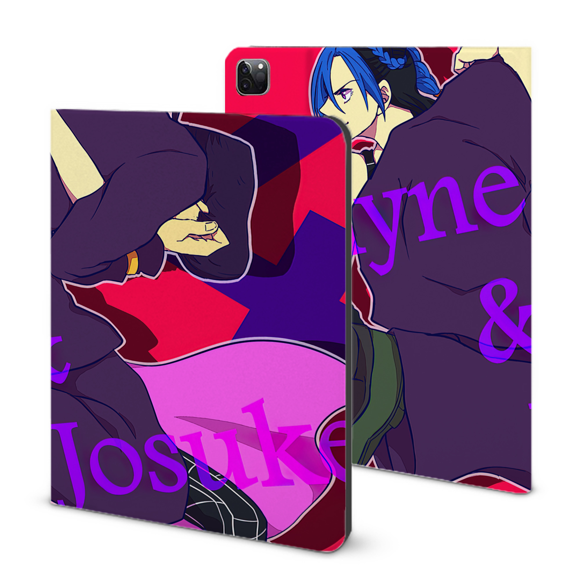 （画像用） ジョジョの奇妙な冒険 JoJo's Bizarre Adventure IPad ケース ブック型 PUレザー TPU 耐衝撃 軽量 薄型 ペン収納なし 全面保護 IPad 各モデル対応